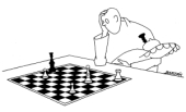 Putovní výstava šachového humoru Miroslava Bartáka